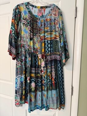 Johnny Was silk Women's Boho Dress